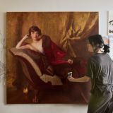 Portrait of Countess Michael Károlyi by John Quincy Adams — room mockup view 3