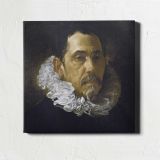 Portrait of Francisco Pacheco by Diego Velázquez — room mockup view 1