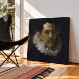 Portrait of Francisco Pacheco by Diego Velázquez — room mockup view 2