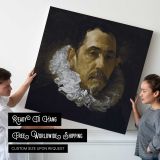 Portrait of Francisco Pacheco by Diego Velázquez — room mockup view 4