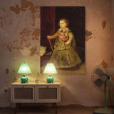 Prince Baltasar Carlos in Silver - Velazquez Royal Child with Cane and Hat canvas wall art - Image 5