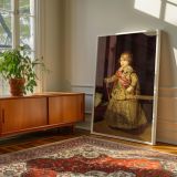 Prince Baltasar Carlos in Silver - Velazquez Royal Child with Cane and Hat canvas wall art - Image 6
