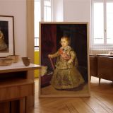 Prince Baltasar Carlos in Silver - Velazquez Royal Child with Cane and Hat canvas wall art - Image 7