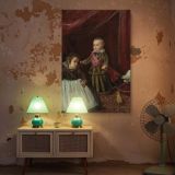Prince Baltasar with Dwarf - Velazquez Royal Scene with Child and Companion canvas wall art - Image 5