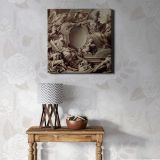 Project for a Cartouche: An Allegory of Minerva, Fame, History and Faith Overcoming Ignorance and Time by François Boucher — room mockup view 1