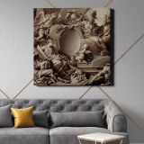 Project for a Cartouche: An Allegory of Minerva, Fame, History and Faith Overcoming Ignorance and Time by François Boucher — room mockup view 21