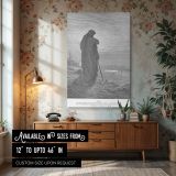 Prophet Amos Preaching - Gustave Dore Morning Horizon Scene canvas wall art