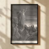 Prophet Ezekiel Preaching - Gustave Dore Vision with Dramatic Sky canvas wall art - Image 2