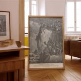 Prophets of Baal on Mount Carmel - Gustave Dore Rocky Showdown Scene canvas wall art - Image 7