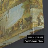 Punishment of a Hunter by Paulus Potter - canvas surface and wrapped edge detail