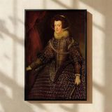 Queen Isabel de Borbon - Velazquez Regal Spanish Consort in Formal Dress canvas wall art - Image 2