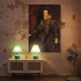 Queen Isabel de Borbon - Velazquez Regal Spanish Consort in Formal Dress canvas wall art - Image 5