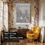 Queen of Sheba Visits Solomon - Gustave Dore Palace Scene with Attendants canvas wall art - Image 3