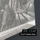 Queen of Sheba Visits Solomon - Gustave Dore Palace Scene with Attendants canvas wall art - Image 8