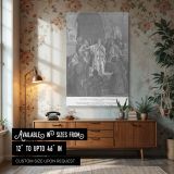 Queen Vashti Refuses the King - Gustave Dore Courtroom Scene canvas wall art