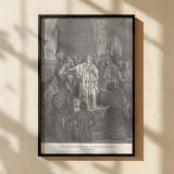 Queen Vashti Refuses the King - Gustave Dore Courtroom Scene canvas wall art - Image 2