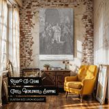 Queen Vashti Refuses the King - Gustave Dore Courtroom Scene canvas wall art - Image 3