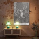 Queen Vashti Refuses the King - Gustave Dore Courtroom Scene canvas wall art - Image 5
