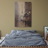 Rainy Paris - Eiffel Tower and Umbrella Street View canvas wall art - Image 5