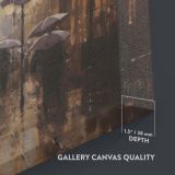 Rainy Paris - Eiffel Tower and Umbrella Street View canvas wall art - Image 6