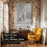Raises Jairus's Daughter - Resurrection Miracle by Gustave Dore canvas wall art - Image 3