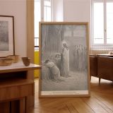 Raises Jairus's Daughter - Resurrection Miracle by Gustave Dore canvas wall art - Image 7
