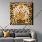 Rank Badge with Crane — room mockup view 21