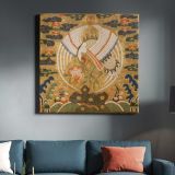 Rank Badge with Crane — room mockup view 3