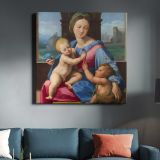 RAPHAEL'S The Garvagh Madonna (1509–1510) — room mockup view 3