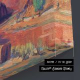 Red Canyon Landscape by John Sloan - canvas surface and wrapped edge detail