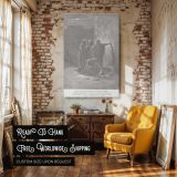 Remains of Jezebel - Gustave Dore Post-Judgment Scene in Ruins canvas wall art - Image 3