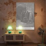 Remains of Jezebel - Gustave Dore Post-Judgment Scene in Ruins canvas wall art - Image 5