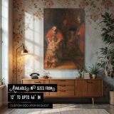 Return of the Prodigal Son - Rembrandt Golden Earth Tones and Grace canvas wall art
