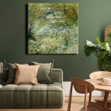 River Bank in Springtime (1887) — room mockup view 15