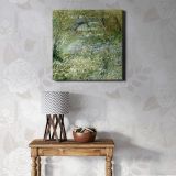 River Bank in Springtime (1887) — room mockup view 1