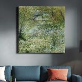 River Bank in Springtime (1887) — room mockup view 3