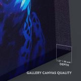 Roaring Neon Leopard - Glowing Animal Artwork in Bold Style canvas wall art - Image 6