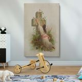 Rock of Ages - Prayerful Woman and Stone Cross in Ivy canvas wall art - Image 2