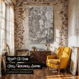 Round Tower Interior - Giovanni Battista Piranesi Architectural Engraving canvas wall art - Image 3