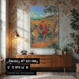 Rural Festival by Ker Xavier Roussel - Joyous Figures in Red and Green Pastoral Setting canvas wall art