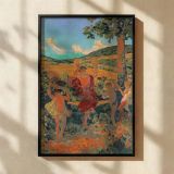 Rural Festival by Ker Xavier Roussel - Joyous Figures in Red and Green Pastoral Setting canvas wall art - Image 2