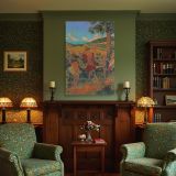 Rural Festival by Ker Xavier Roussel - Joyous Figures in Red and Green Pastoral Setting canvas wall art - Image 4