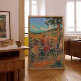 Rural Festival by Ker Xavier Roussel - Joyous Figures in Red and Green Pastoral Setting canvas wall art - Image 7
