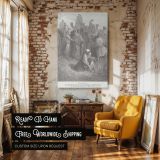 Ruth and Boaz in Harvest - Gustave Dore Field Blessing Scene canvas wall art - Image 3