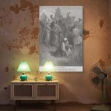 Ruth and Boaz in Harvest - Gustave Dore Field Blessing Scene canvas wall art - Image 5