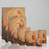 Sacred Heart Apparition - Vision to Nun in Clouds canvas wall art - Image 4
