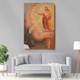 Sacred Heart Apparition - Vision to Nun in Clouds canvas wall art - Image 5