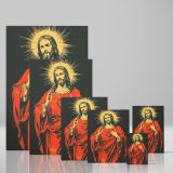Sacred Heart of Jesus - Red and Gold Spiritual Symbolism canvas wall art - Image 4