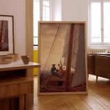 Sailing Scene at Sunset - Caspar David Friedrich Romantic Sea with Warm Glow canvas wall art - Image 7