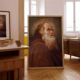 Saint Anthony Abbot - Velazquez Religious Portrait with White Beard and Halo canvas wall art - Image 7